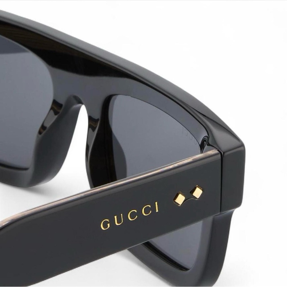 NWT Men’s Designer Gucci Rectangle Acetate Sunglasses 53-21-145 mm - Picture 4 of 5